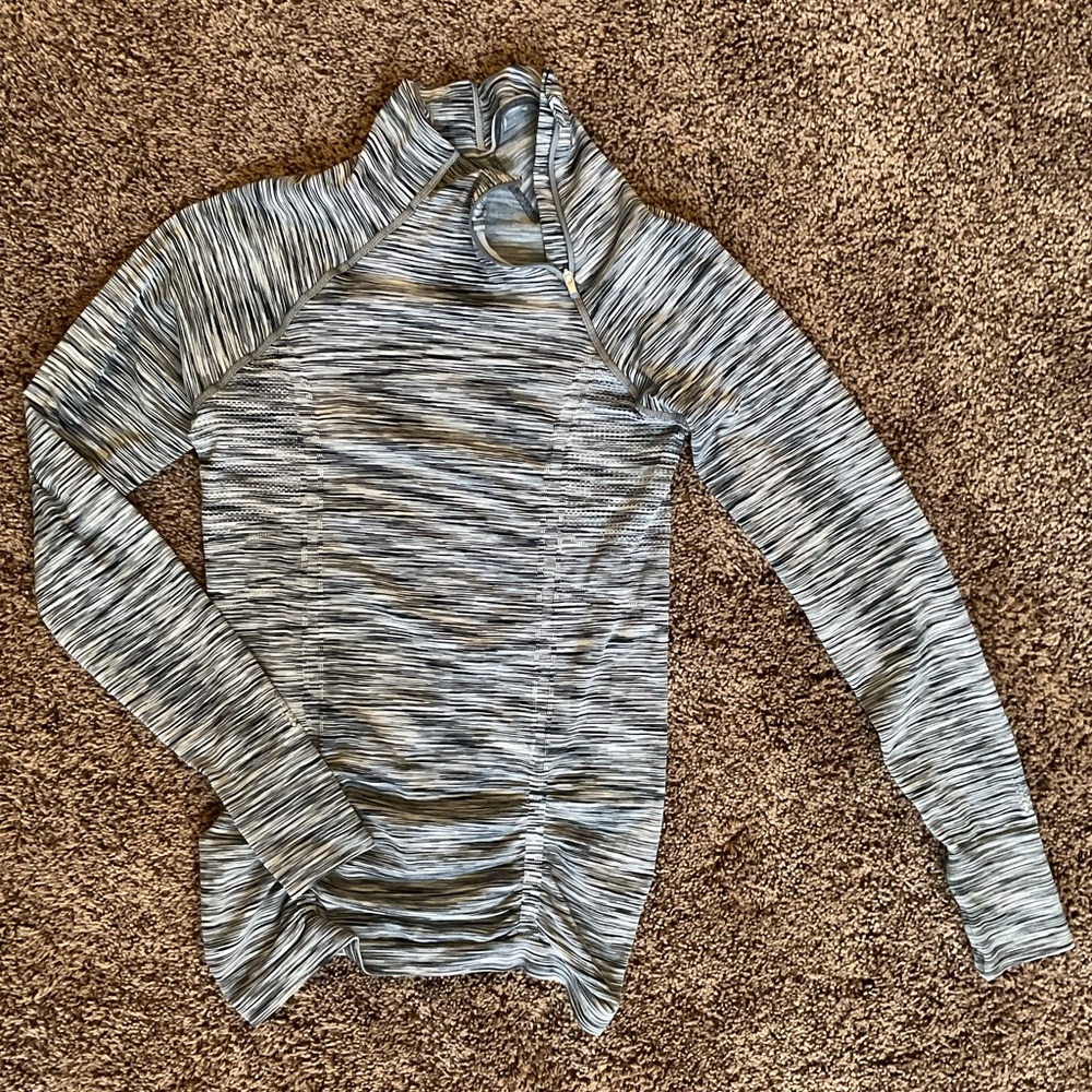 Athleta mock turtle neck with zipper wms sz small - Preowned